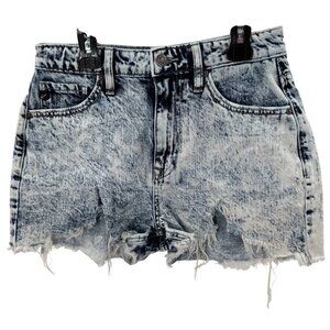 KanCan Distressed Stone Washed Denim Shorts Womens Size 5/26